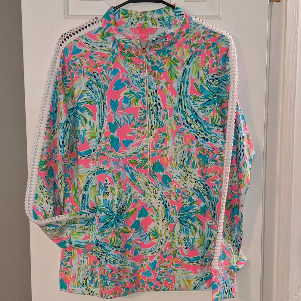 Lilly Pulitzer Skipper Popover with lace